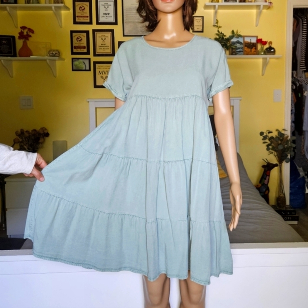 Veveret Babydoll Mini Dress - Picture 3 of 13